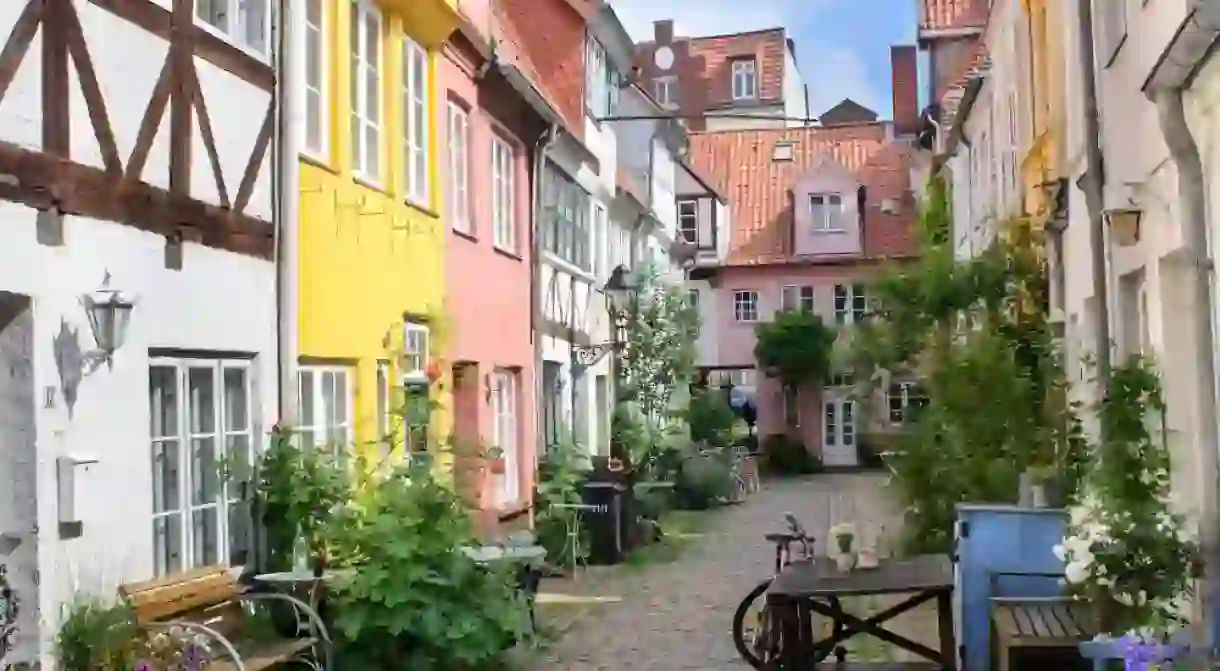 Backyard in Luebeck, Germany