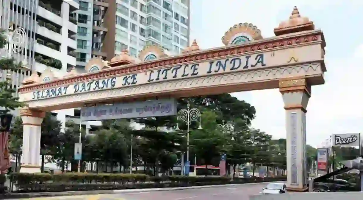 The welcome arch of Little India in Kuala Lumpur