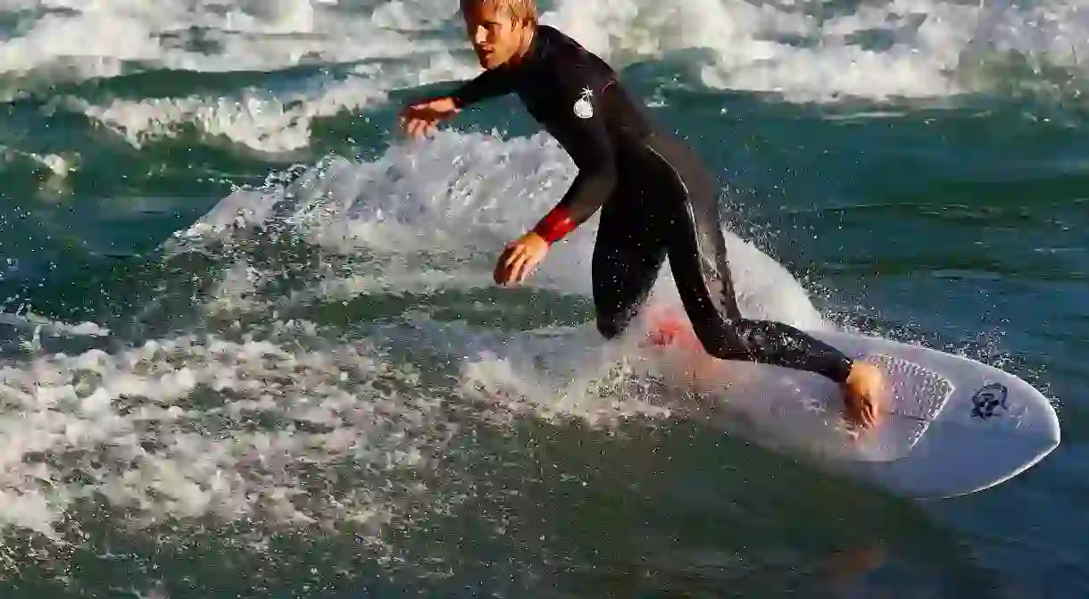 Cold water surfer