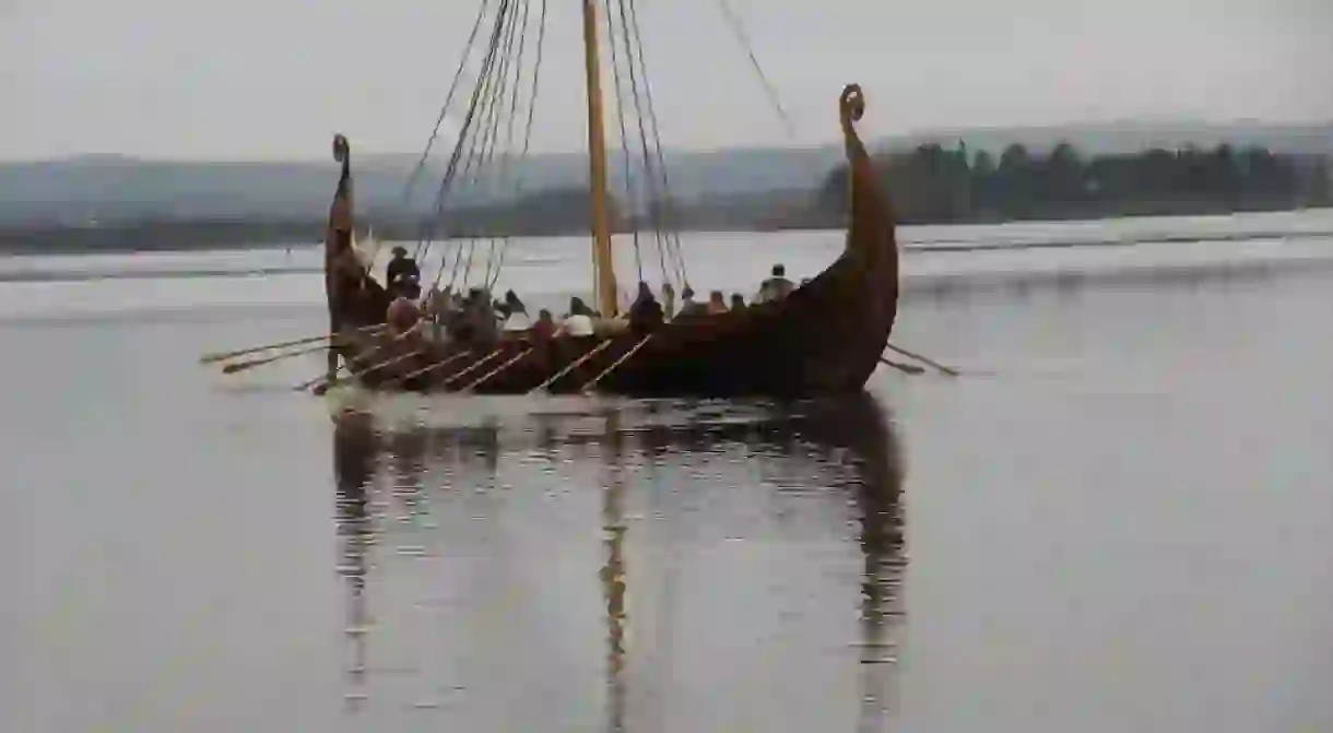 Full-scale copy of Oseberg Viking Ship