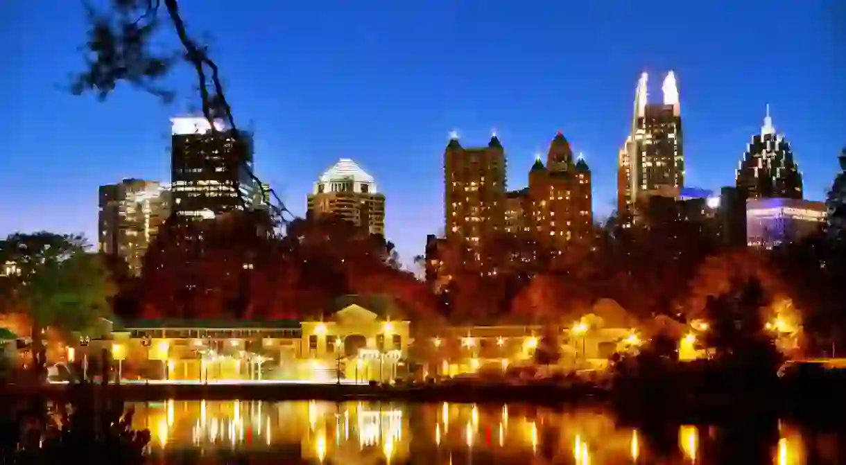 Atlanta skyline from Piedmont Park