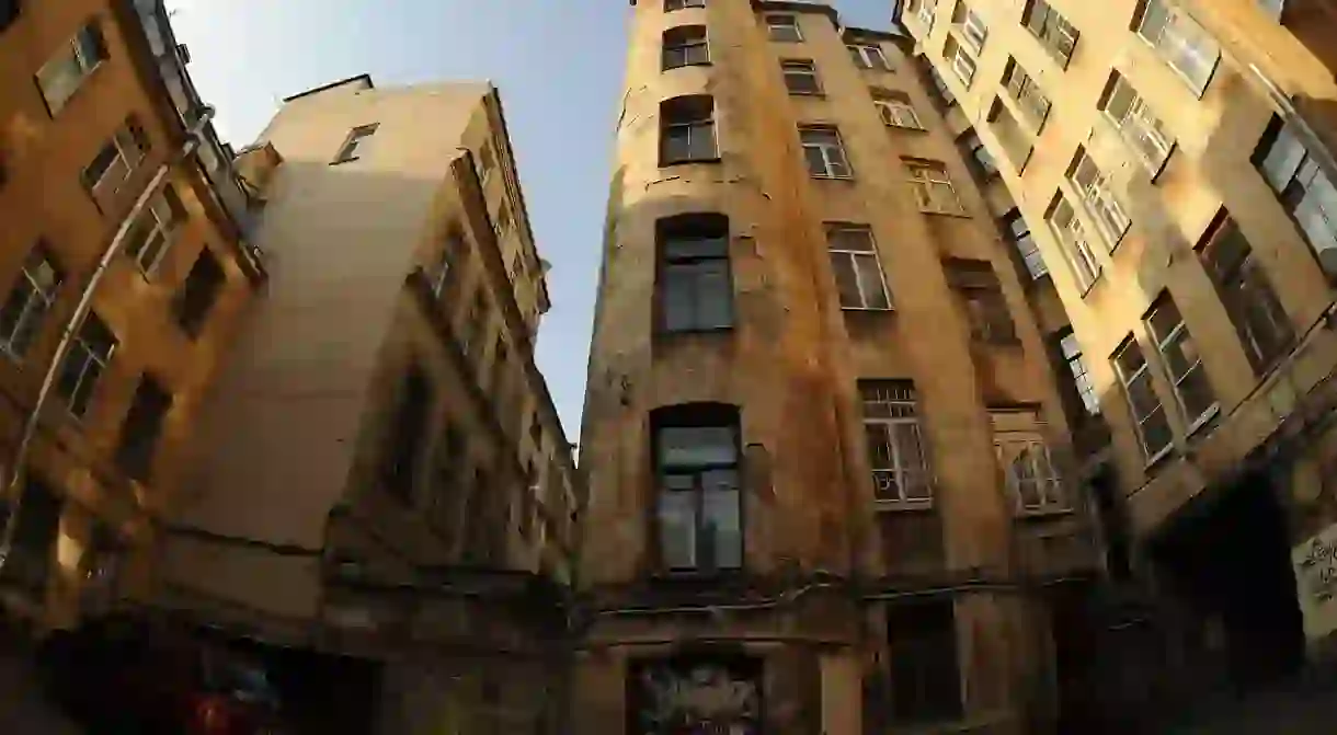 Inside a Petrogradskaya courtyard