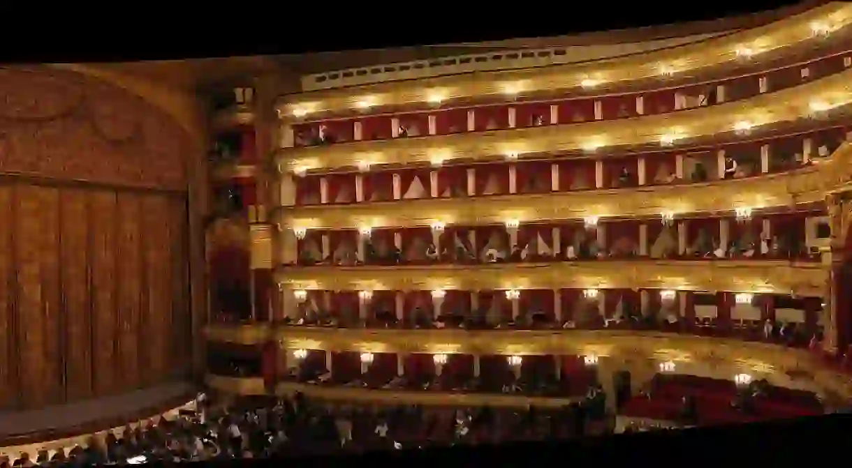 Inside the Bolshoi Theatre in Moscow