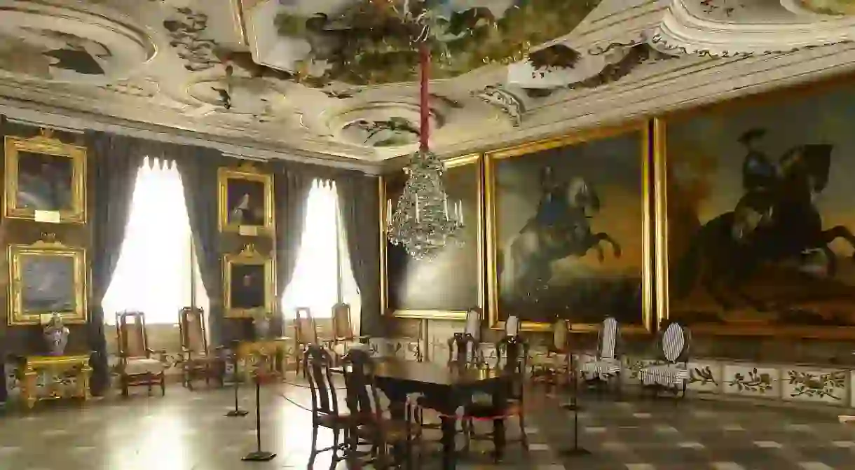 One of the many stunning rooms in Skokloster Castle