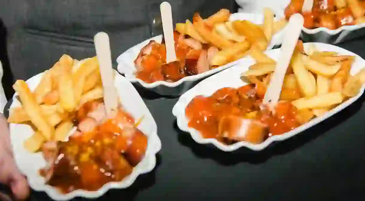 Currywurst and Fries