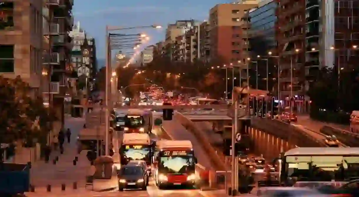 A bus in Barcelona