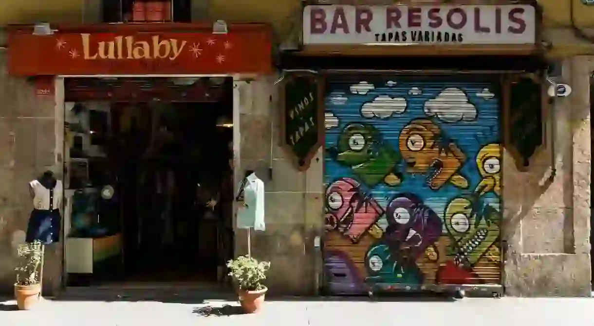 Barcelona shop and restaurant