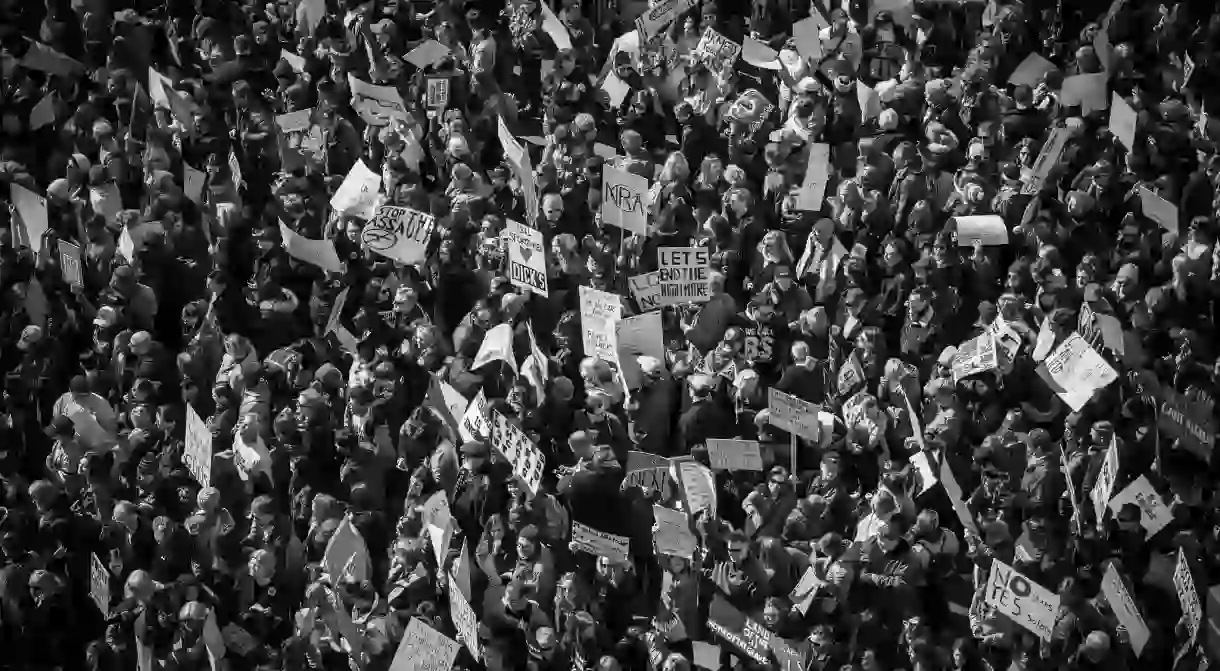 Millions march on Washington, D.C. each year, exercising their first amendment right.