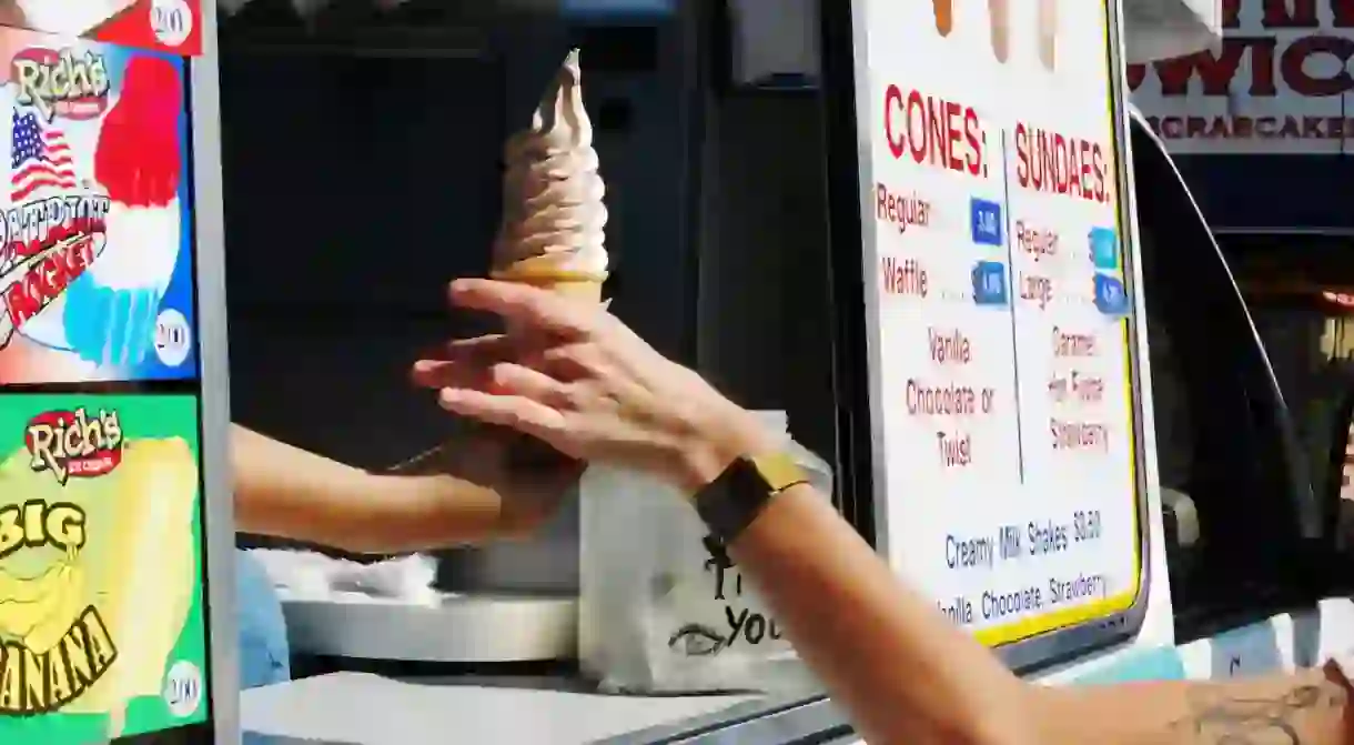 Soft serve at the Fells Point Fun Festival