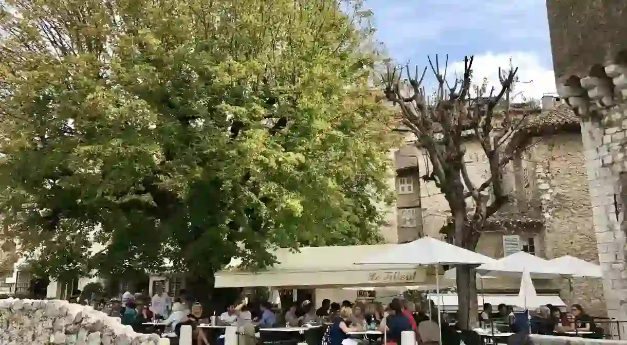 Al fresco dining in Saint-Paul-de-Vence