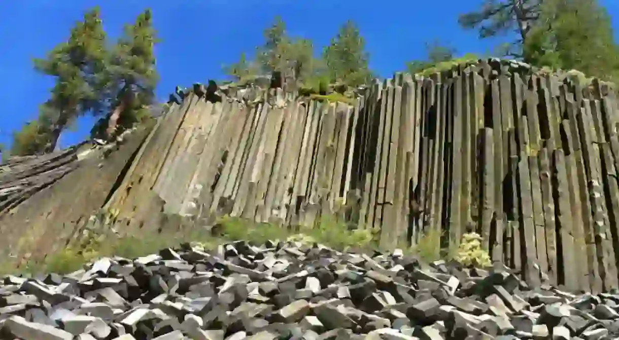 Devils Postpile in Mammoth Lakes