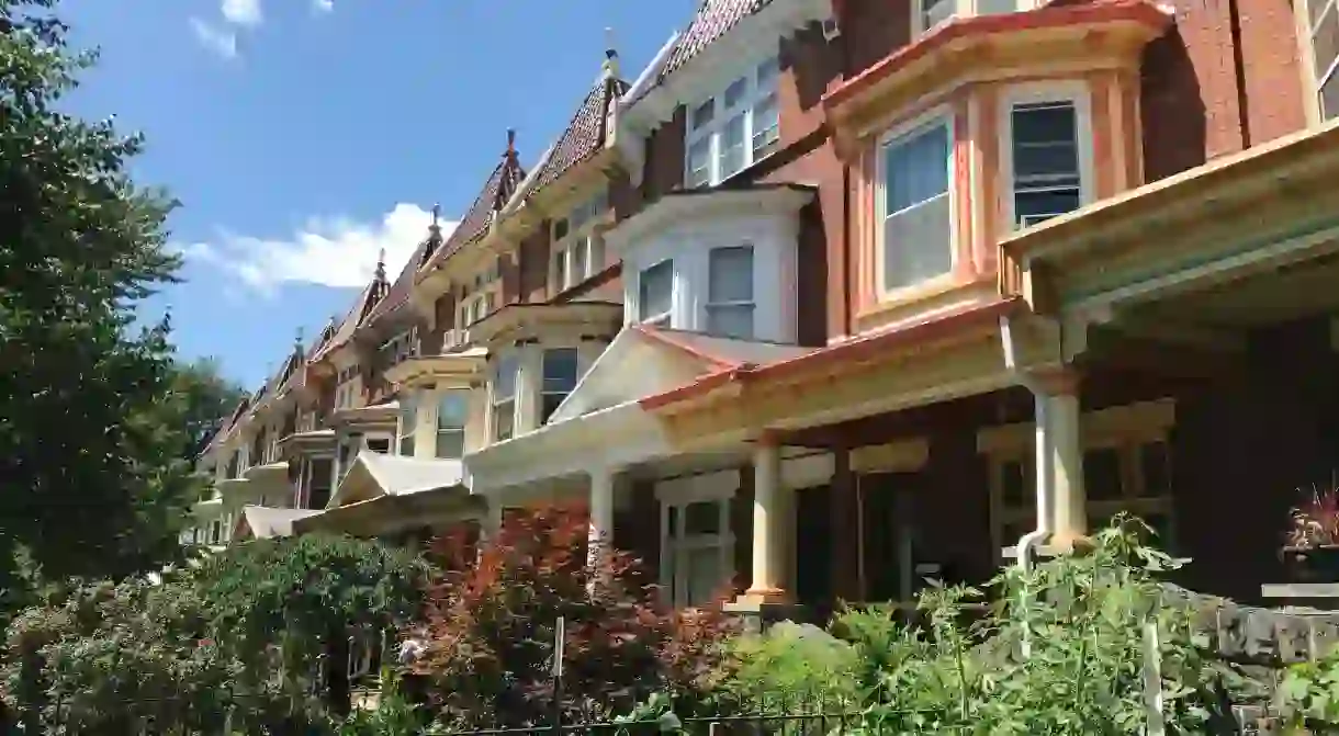 Painted Ladies rowhouses on the 2600 block of N. Calvert Street, Baltimore