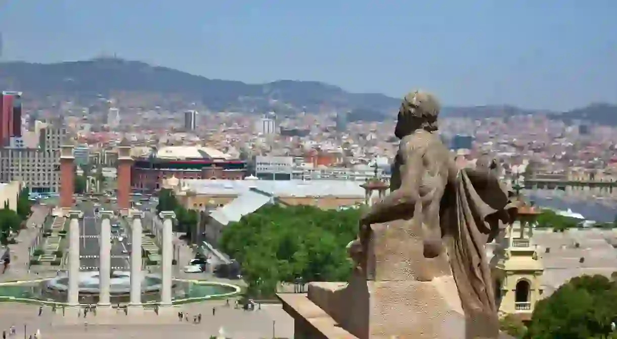 Barcelona seen from the MNAC