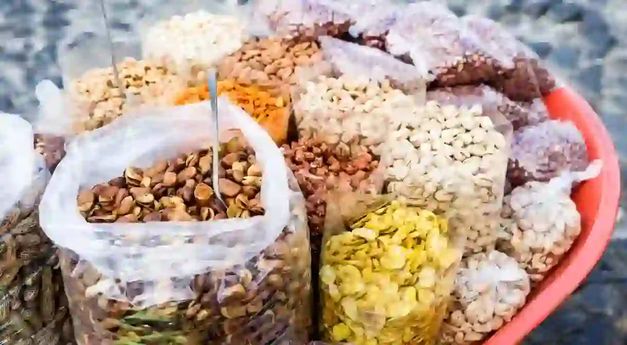 Bulk nuts and beans