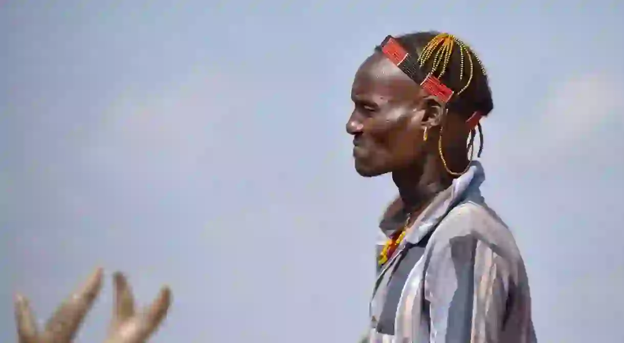 Hamer tribe warrior, Southwestern Ethiopia