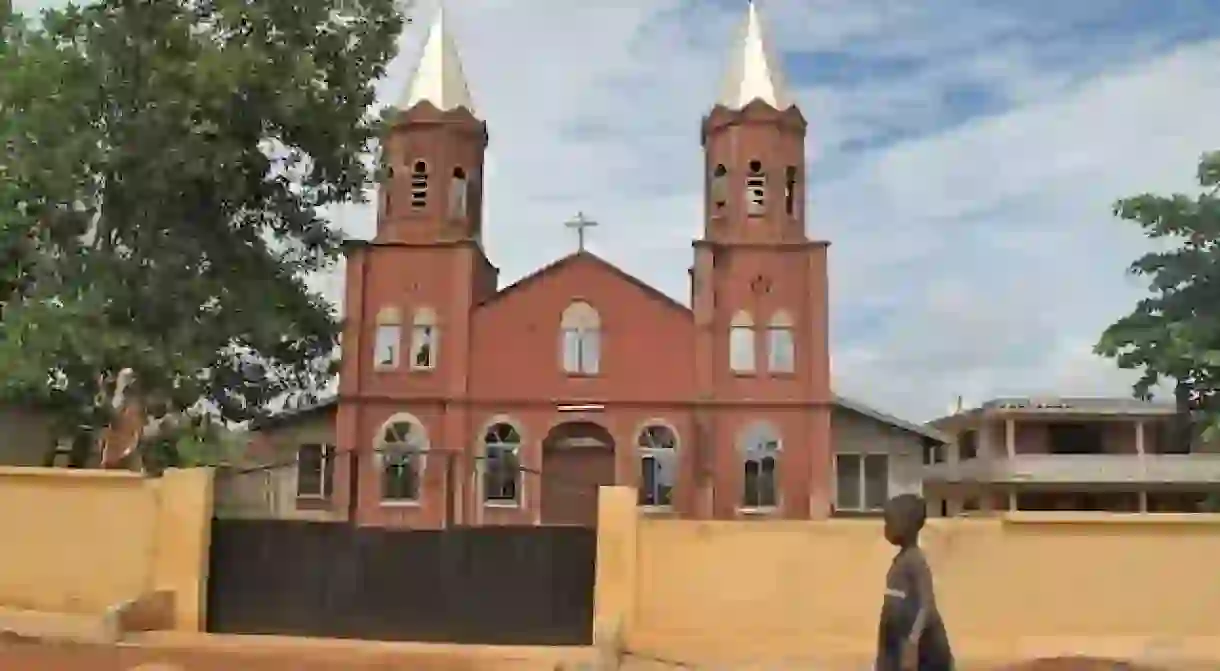 Heading to worship in Ghana