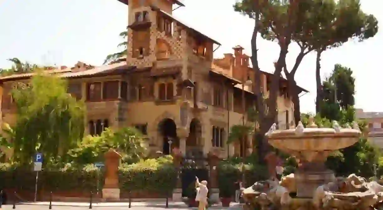 Playful fountains and extravagant buildings characterise Quartiere Coppedè