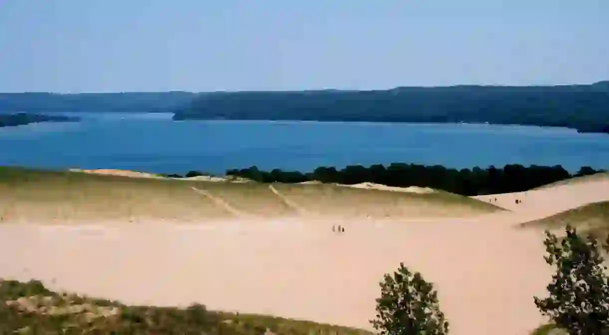 View of Glen Lake from the Dune Climb