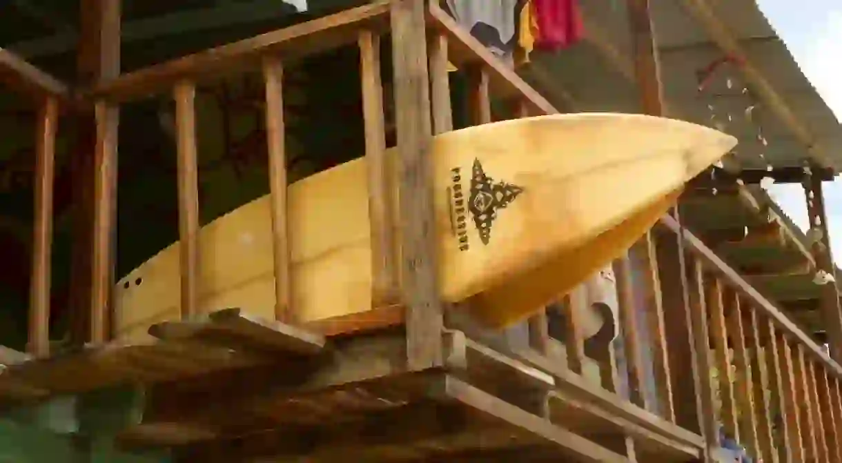 Surfboards near San Juan del Sur, Nicaragua