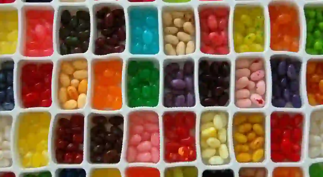 Taste a variety of jelly beans