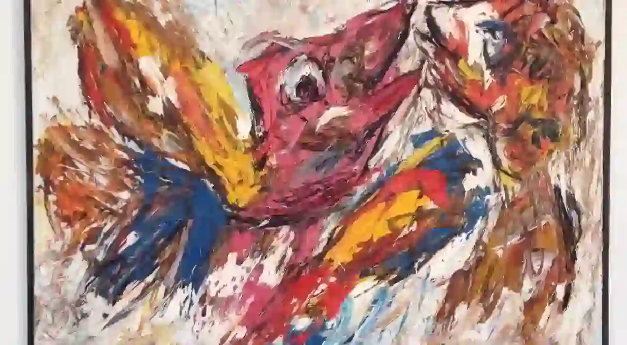 Karel Appel, Vechtende Vogels, 1954