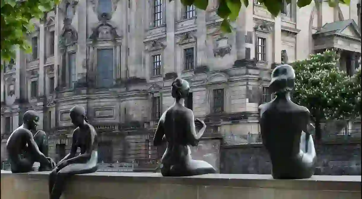 The river bank near Museum Island in Berlin