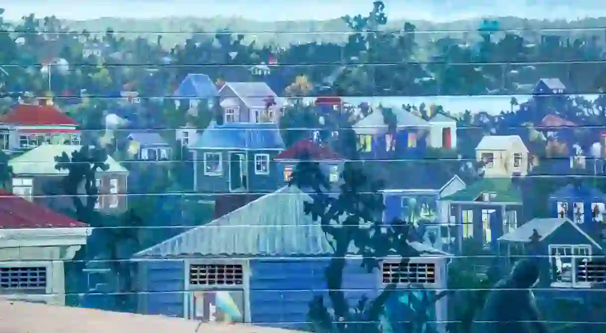 Ponsonby mural, view from Grosvenor Street overlooking Grey Lynn