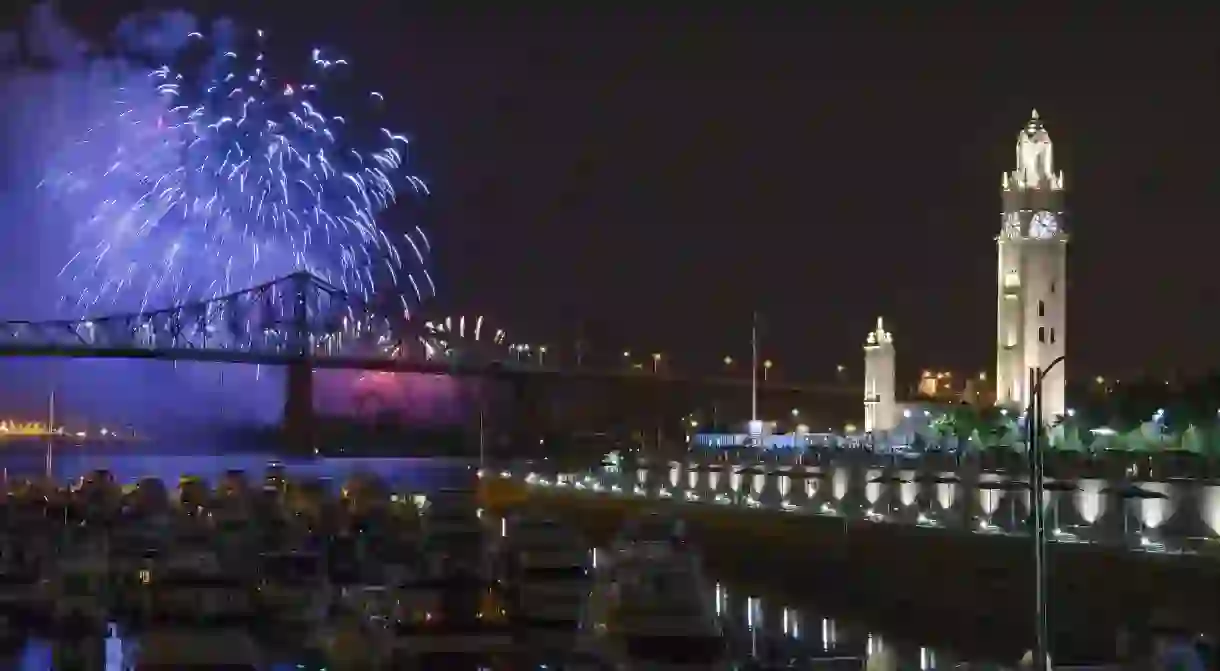 Fireworks in Montreal