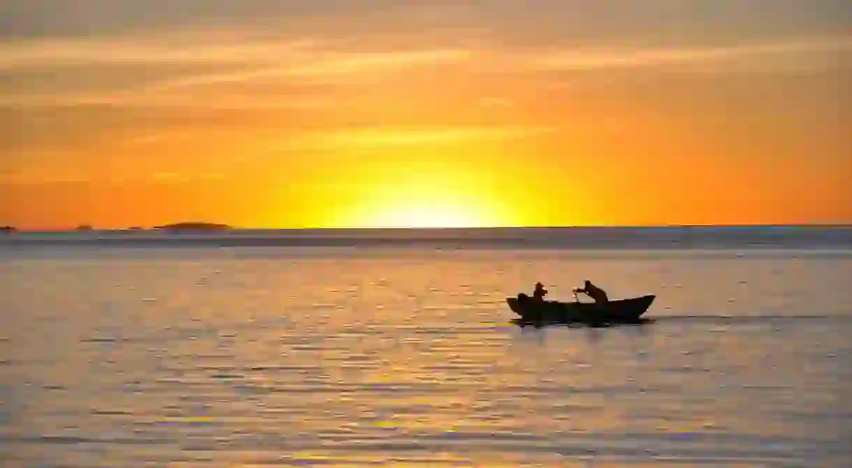 Sunset Lake Titicaca