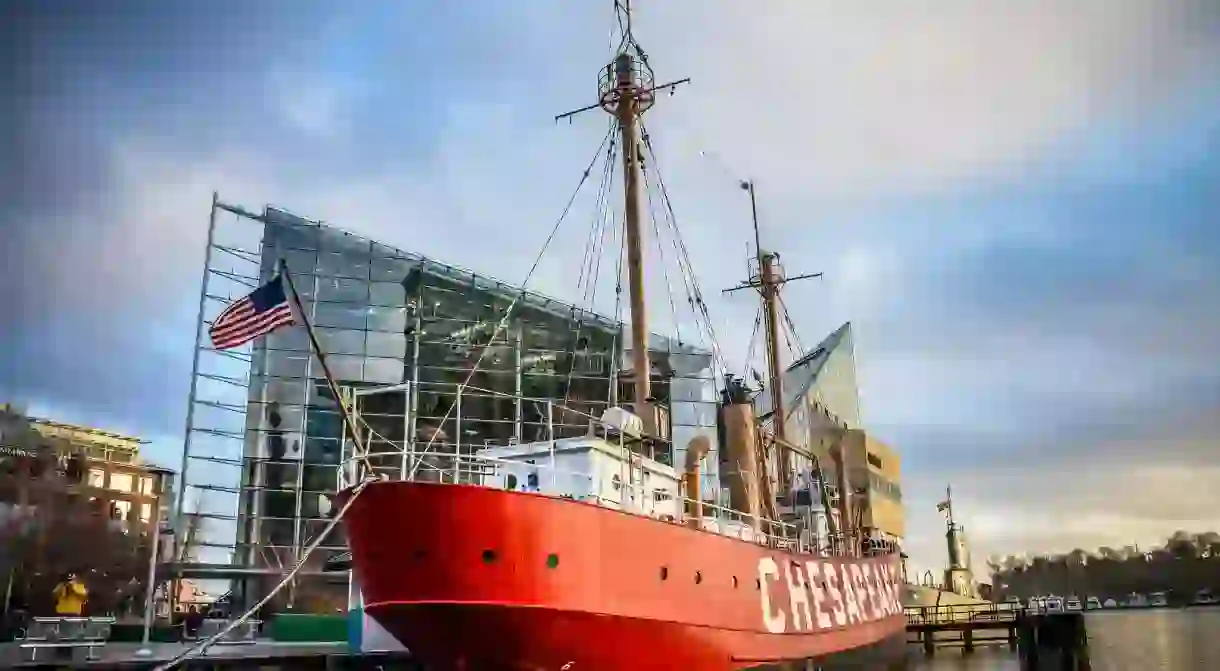 Lightship Chesapeake in Inner Harbor