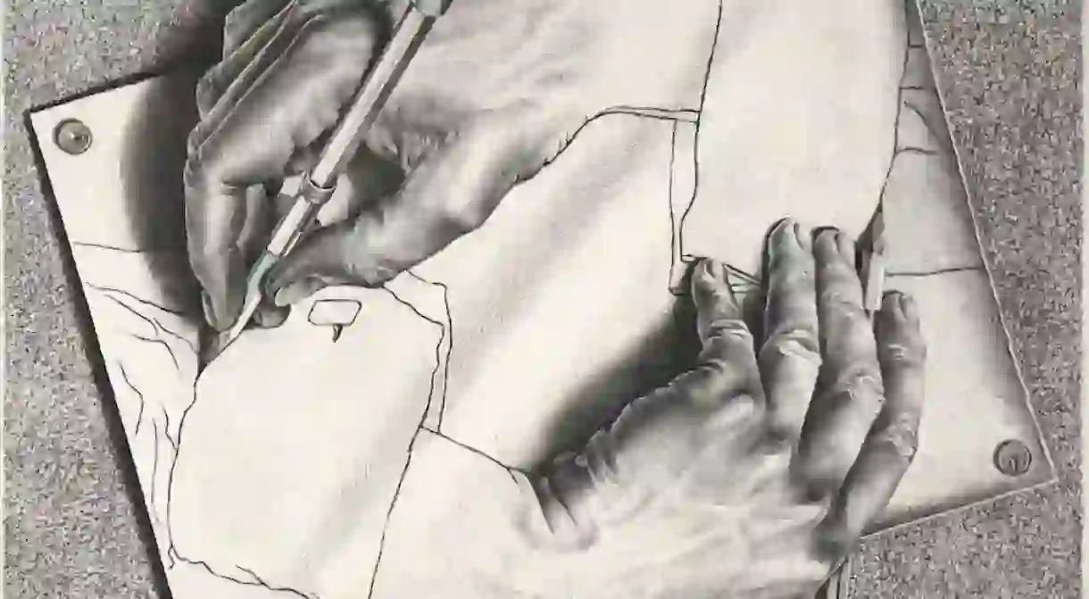 M. C. Escher, Drawing Hands