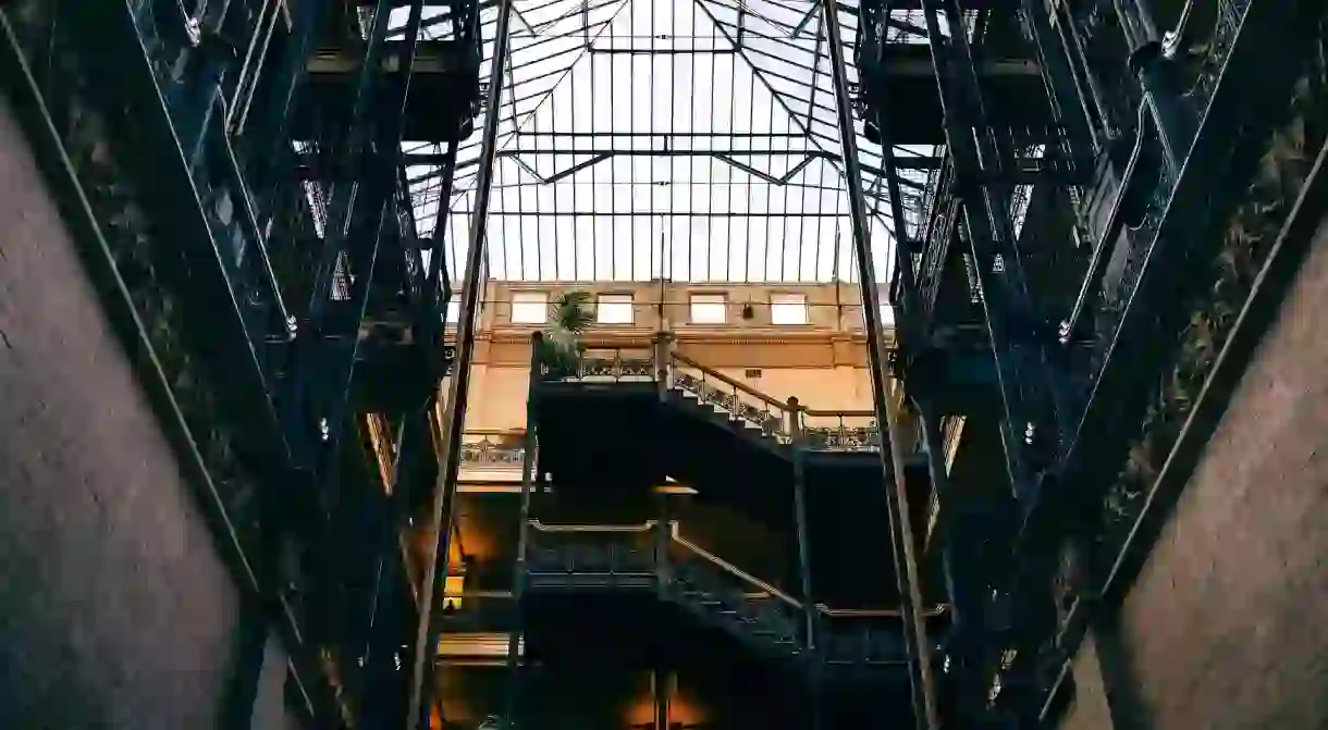 The Bradbury Building in Los Angeles.