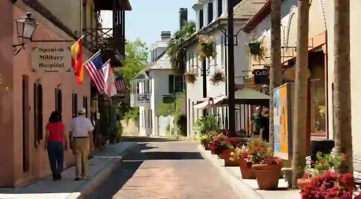 Aviles Street in St. Augustine, Florida