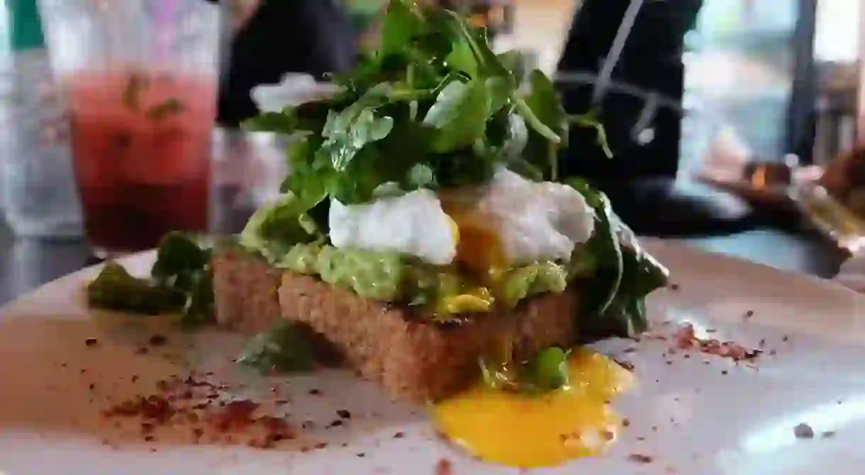 Avocado Toast at The Cliff in Jersey City, NJ