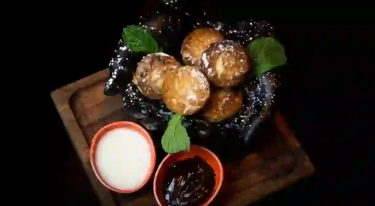 Deep-fried Oreos, a Las Vegas classic, at Clique