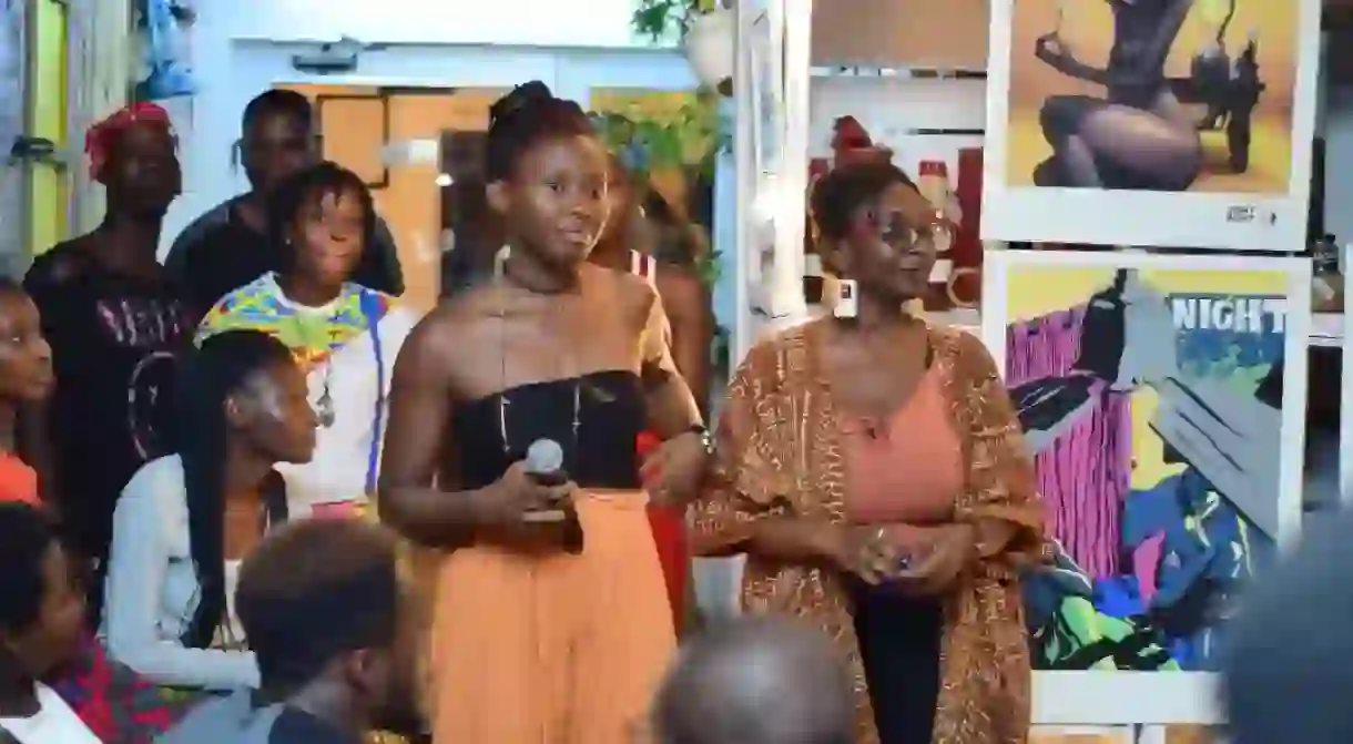 A Drama Queens open mic event in Accra