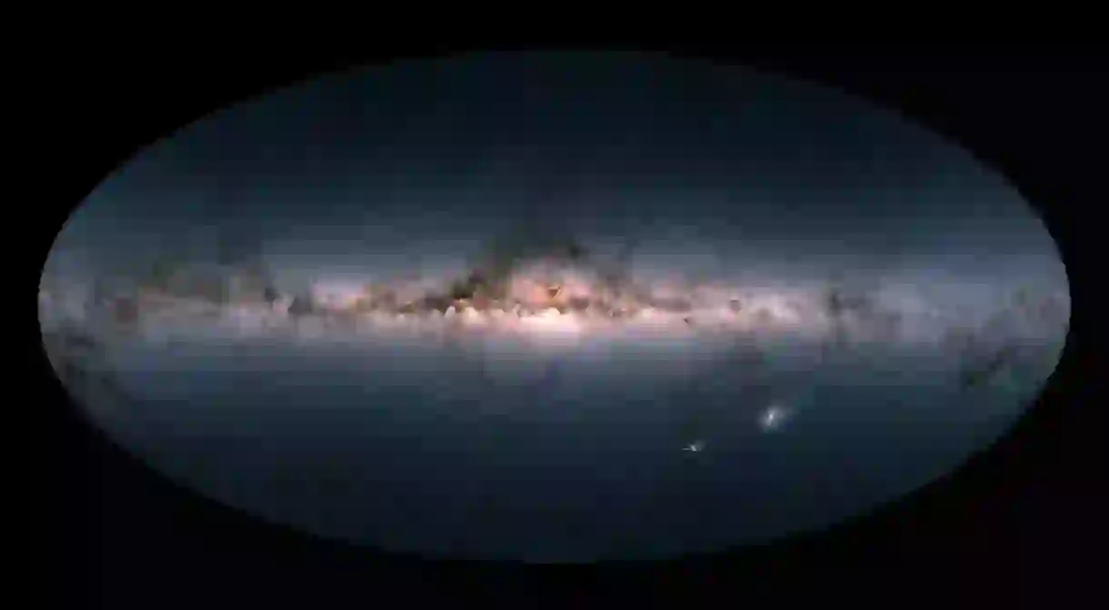 Gaias all-sky view of our Milky Way Galaxy and neighbouring galaxies