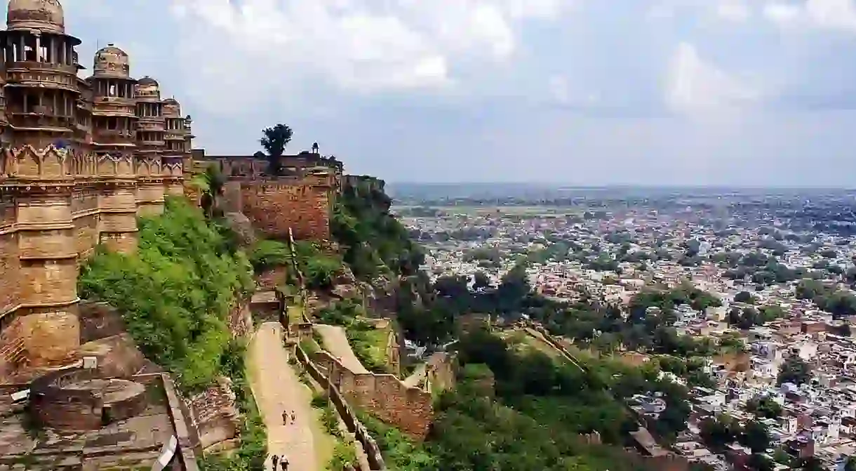 A view of the city from Gwalior Fort