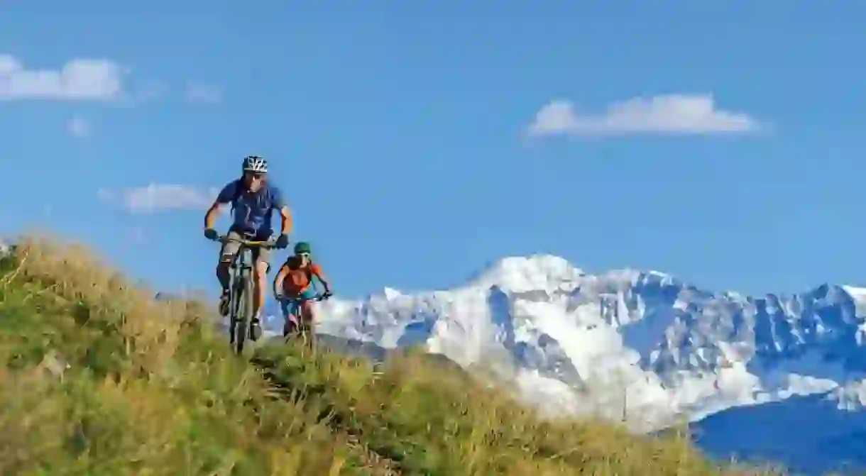 Mountain biking in Telluride in the summer is a great daytime activity.