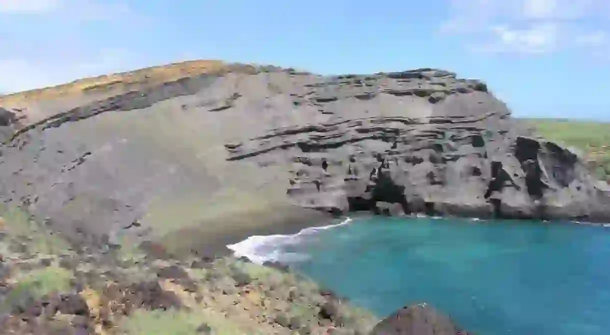 Green Sand Beach, South Point, Hawaii