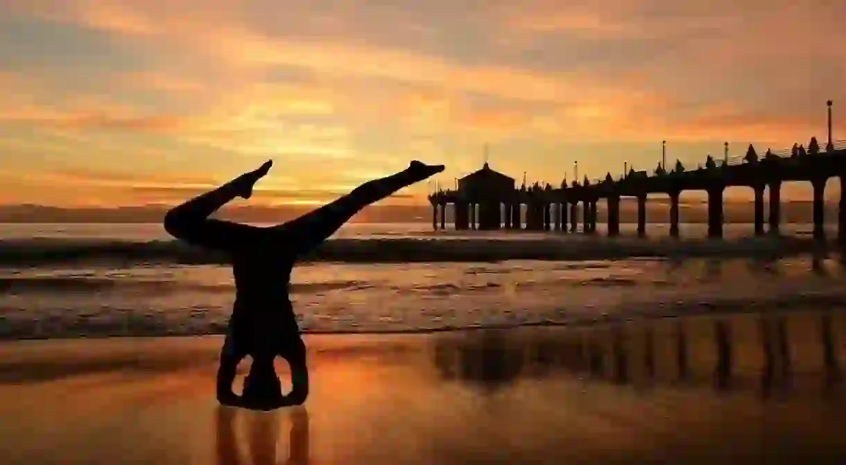 Yoga on the beach