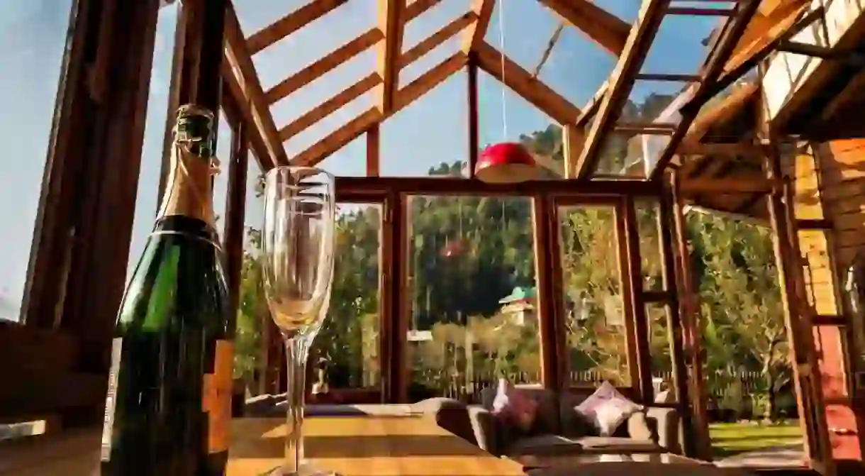 Youll adore the panoramic view of Manali from Taara House Luxury Cottage