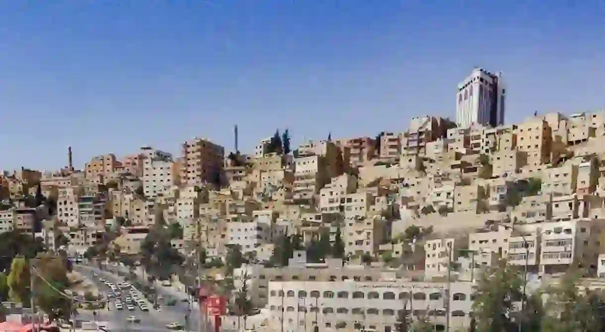 A typical Amman hillside as seen from downtown