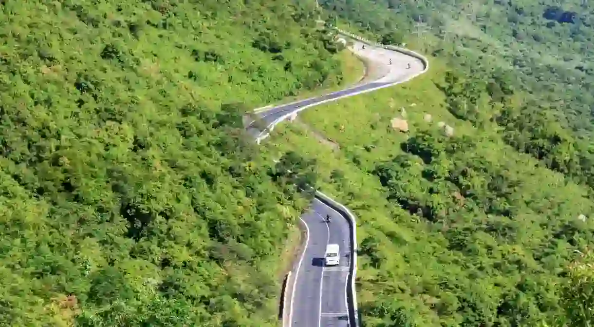 Looking down on the Hai Van Pass