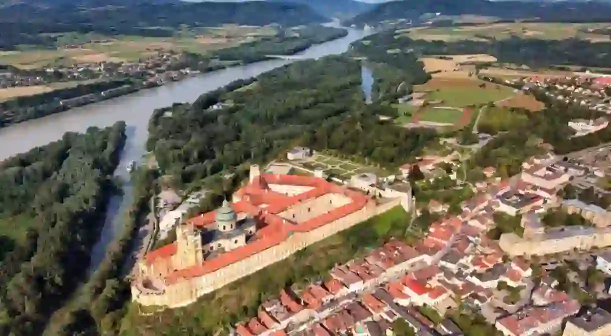 Aerial view of Melk