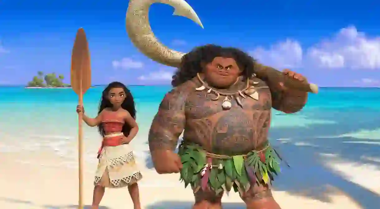 Moana & Maui from the Disney film