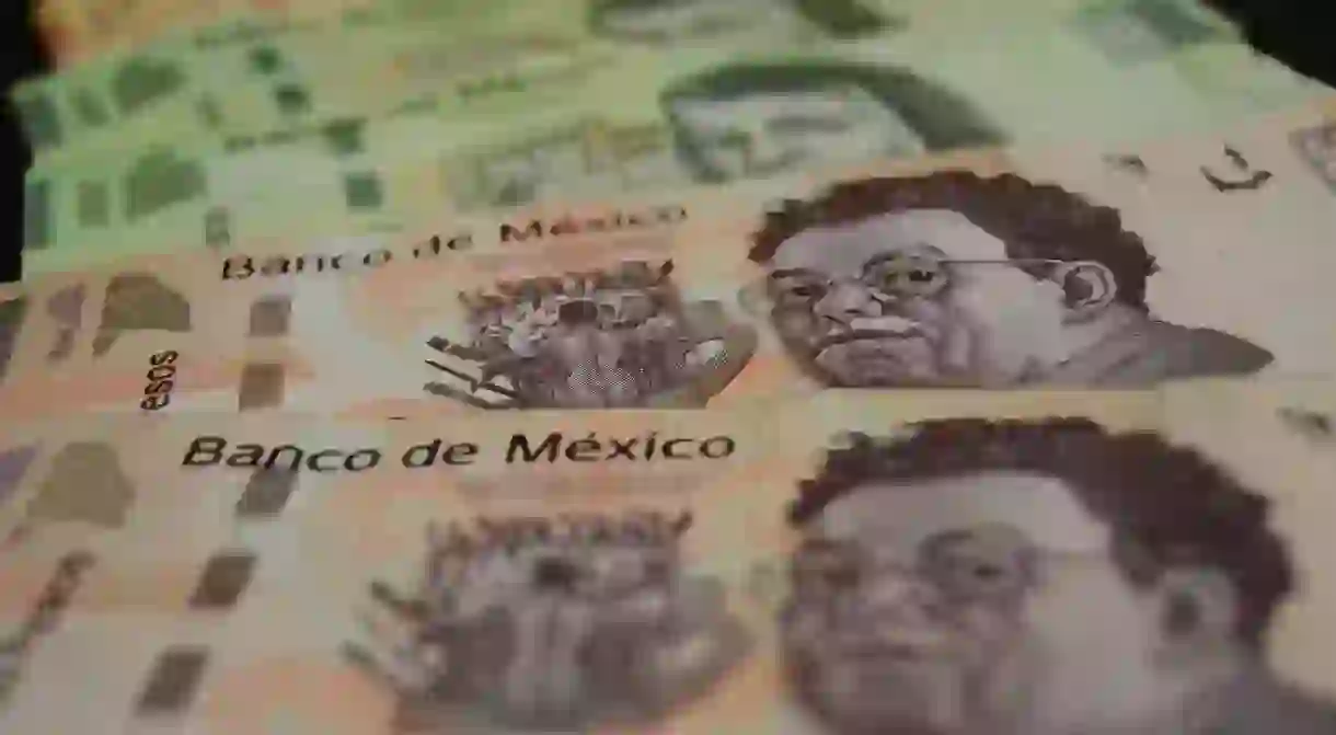 Mexican peso bills