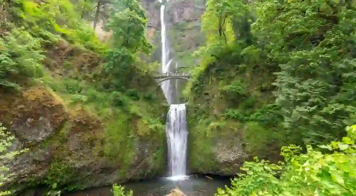 Multnomah Falls is the most iconic waterfall in the Columbia River Gorge