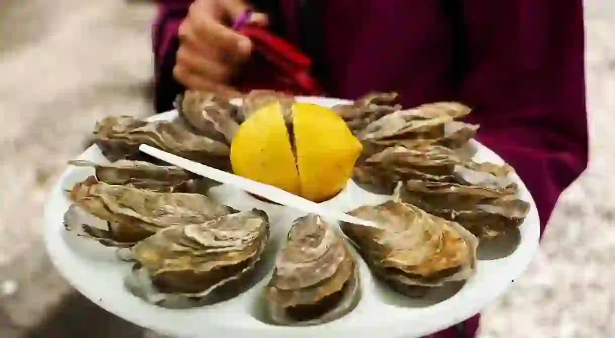 Oysters from Cancale with lemon