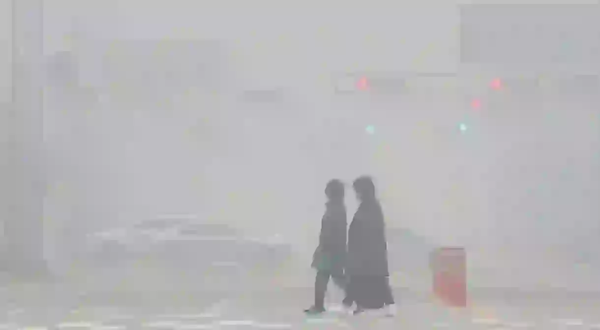 Smog on the streets of South Korea